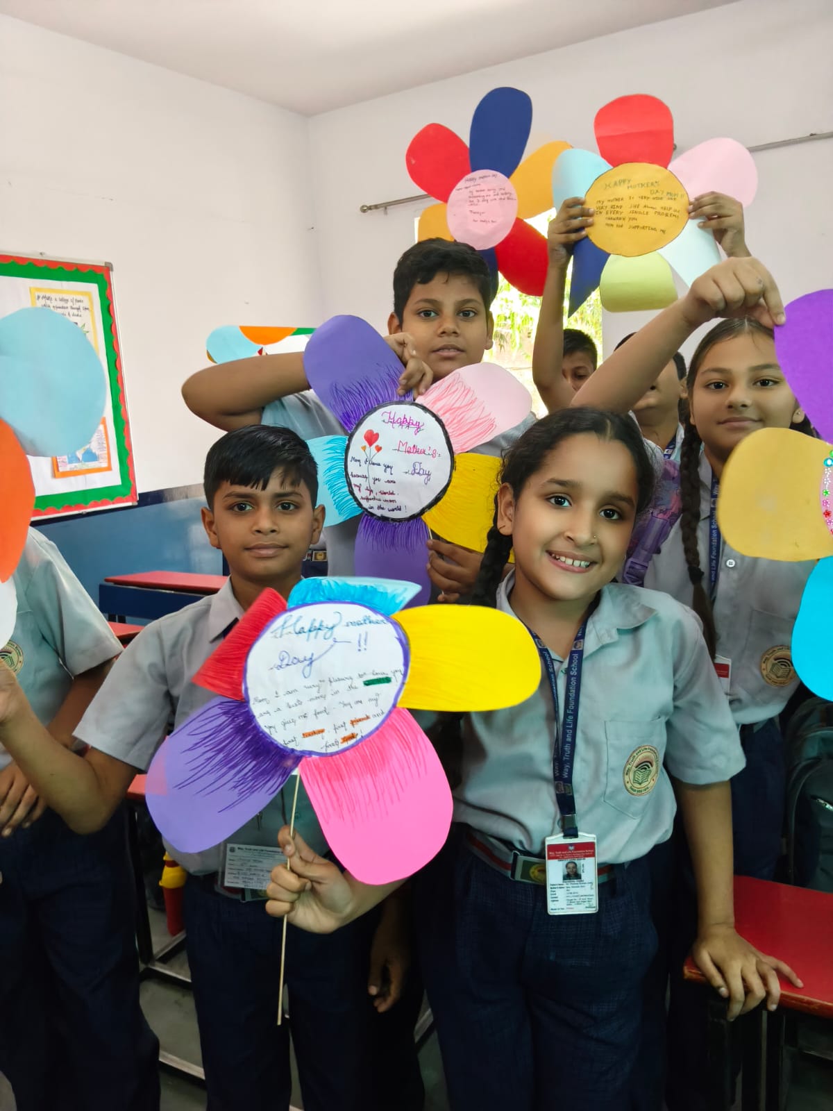 Children engaged in craft and workshop activities